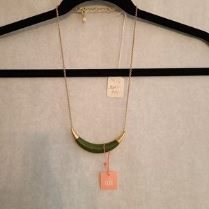 CAbi Jasper Crescent Necklace